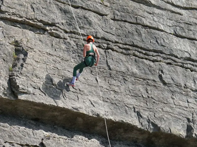 Climbing Abseiling with Bearded Men Adventures