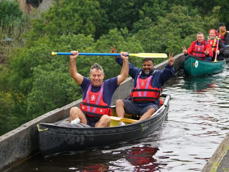 Aqueduct canoeing with Bearded Men Adventures