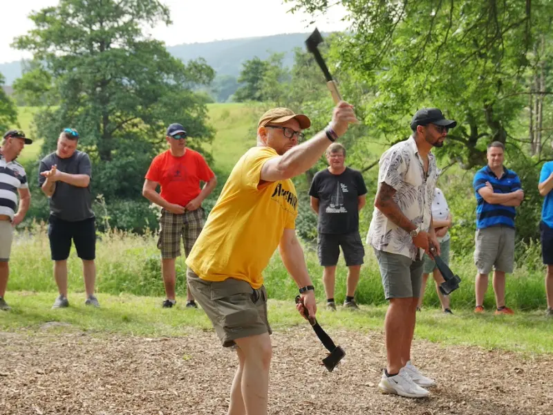 Archery axe with Bearded Men Adventures